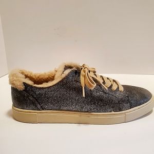 Faux Fur lined Shimmer Kicks !!